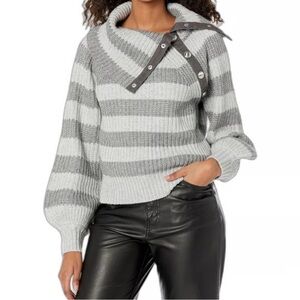 Derek Lam Striped Wool Blend Sweater | Quiet Luxury XL